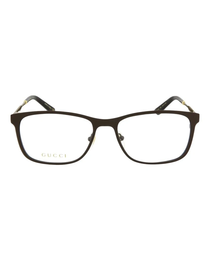 Gucci Square-Frame Metal Optical Frames 1