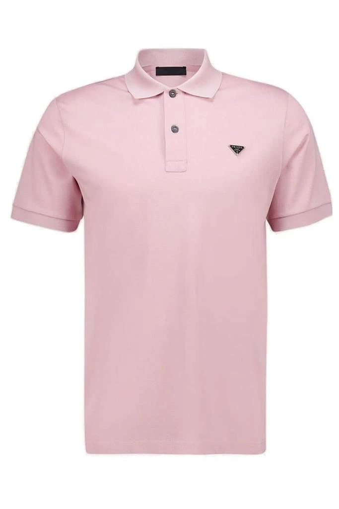 Prada Prada Triangle-Logo Short-Sleeved Polo Shirt 1