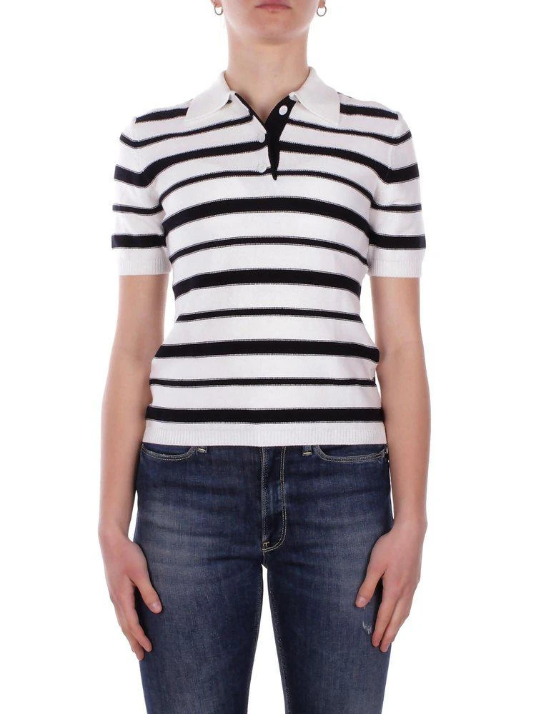 MM By Max Mara MM By Max Mara Carioca Striped Knitted Polo Shirt