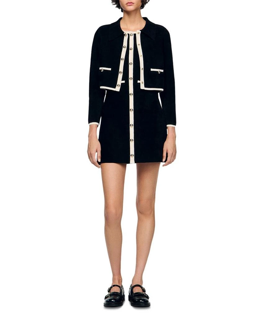 Sandro Fiorena Two Tone Cardigan 4