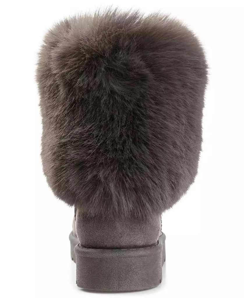 Journee Collection Women's Shanay Lug Sole Faux Fur Cold Weather Boots 3