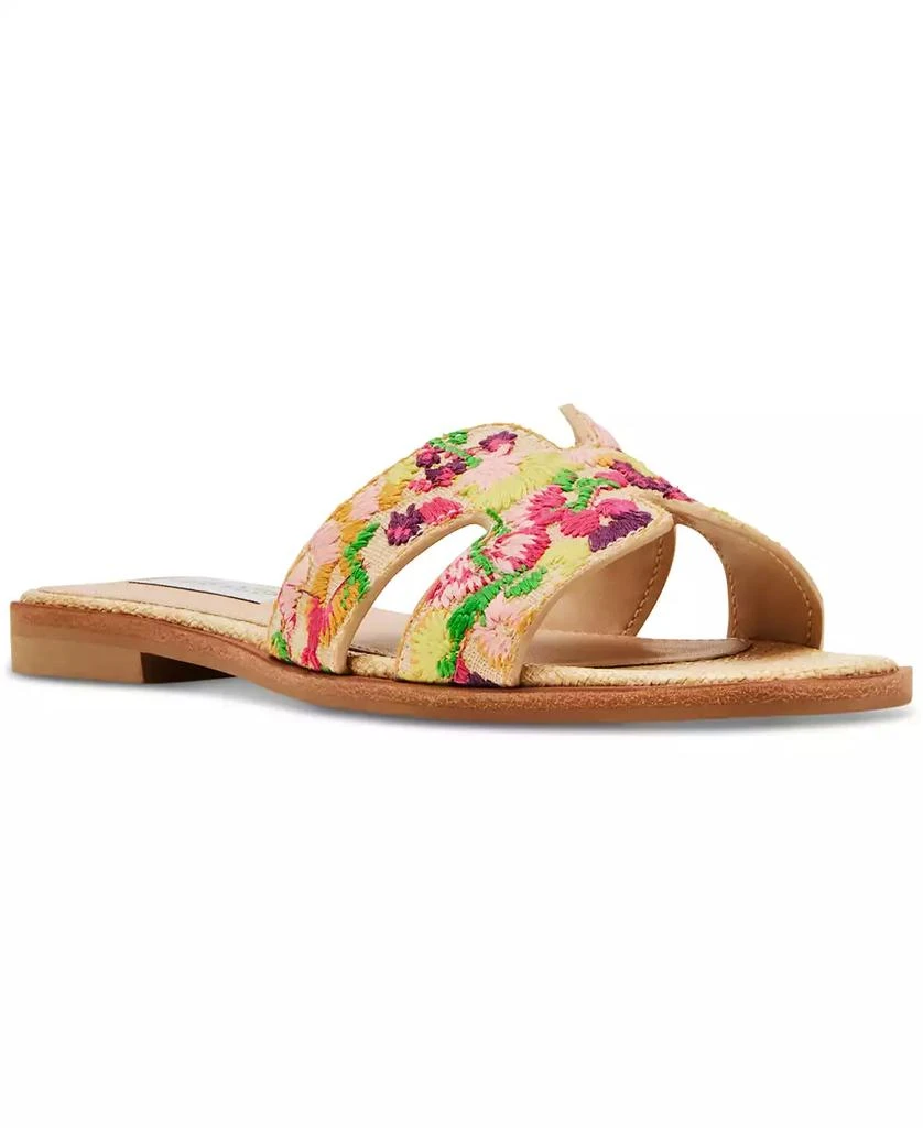 Steve Madden Women's Hadyn Embroidered Slide Sandals 1