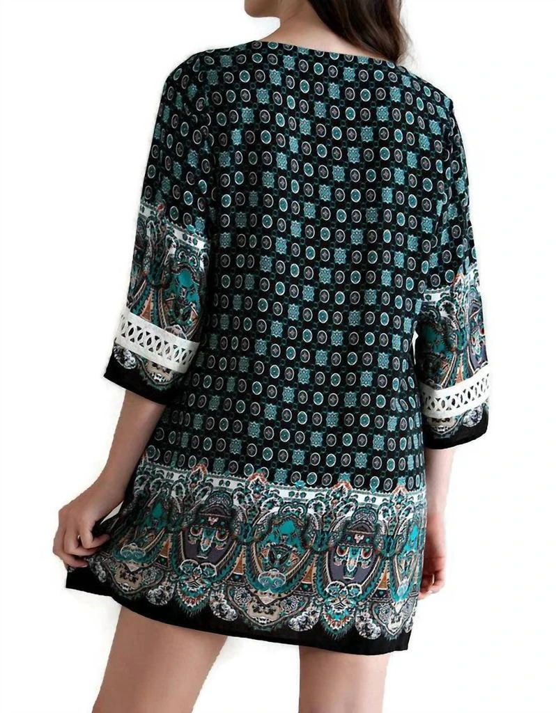 chinese dress ladies Entro Cocoa Cotton Floral Lace Panel Mini Dress