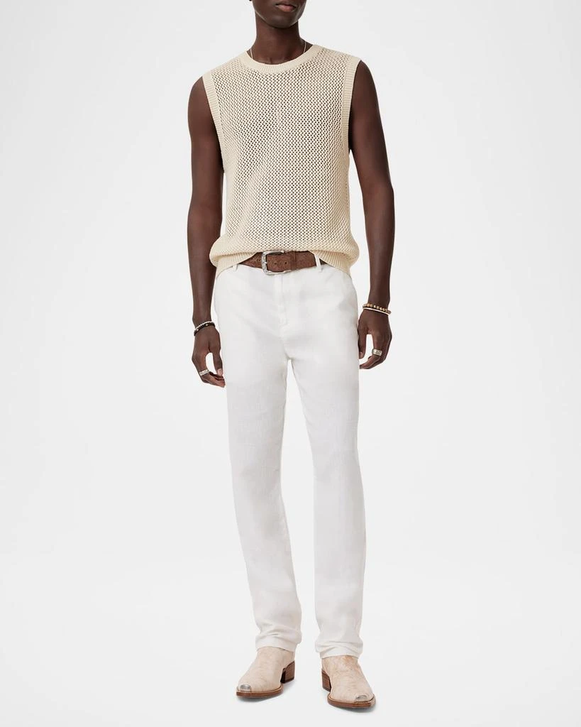 John Varvatos Men's Augusto Open Diamond Stitch Tank Top 2