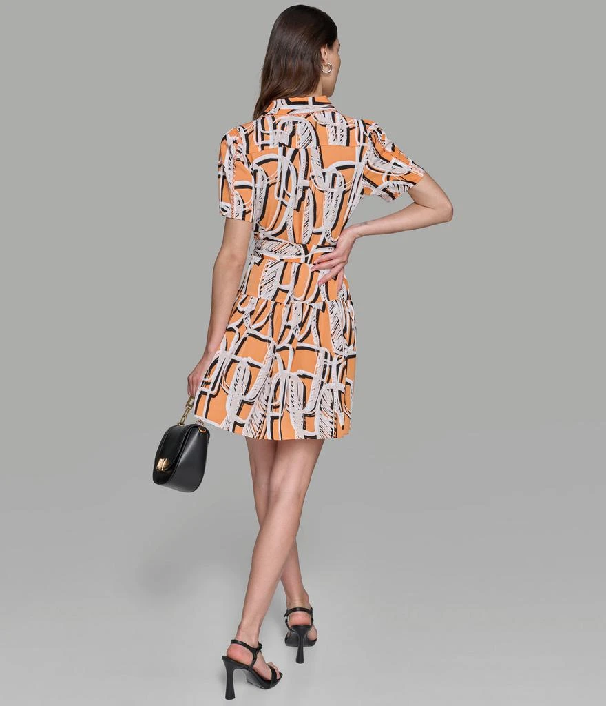 Karl Lagerfeld Paris SHORT SLEEVE PRINTED SHIRT DRESS 2