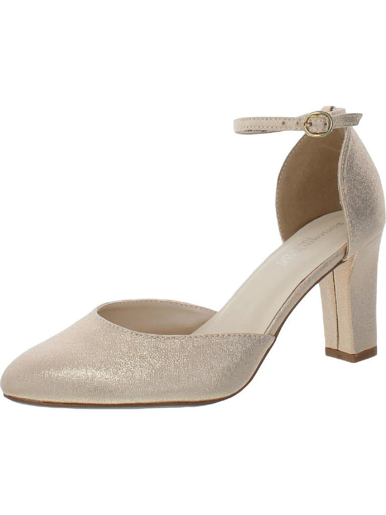 Touch Ups Amanda Womens Glitter Ankle Strap Pumps 1