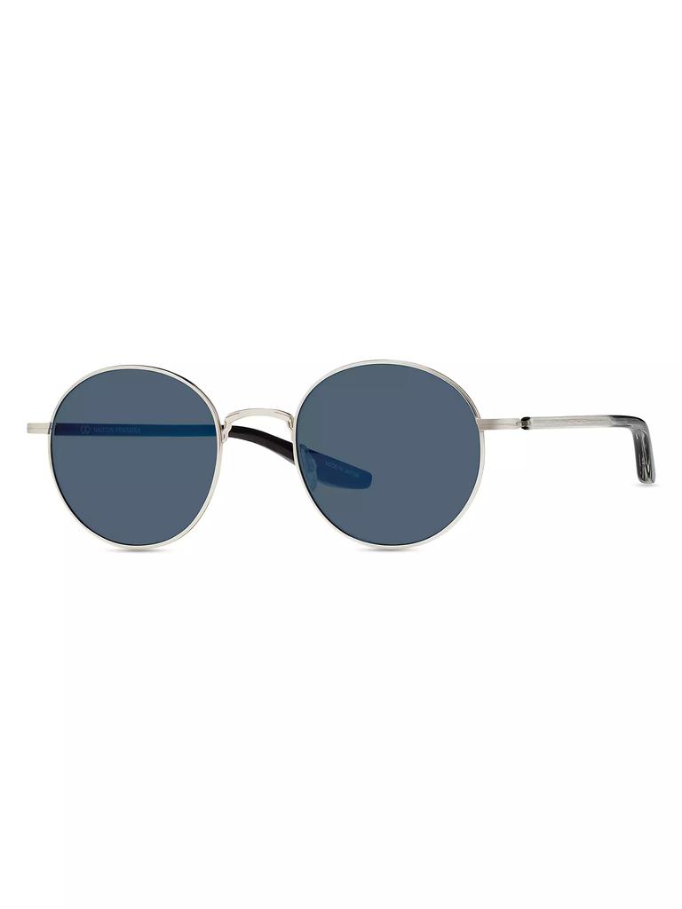 Barton Perreira Caster 50MM Round Sunglasses