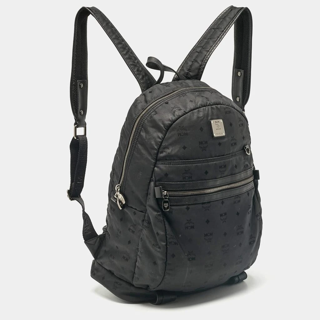 MCM MCM Black Visetos Nylon Stark Backpack 3