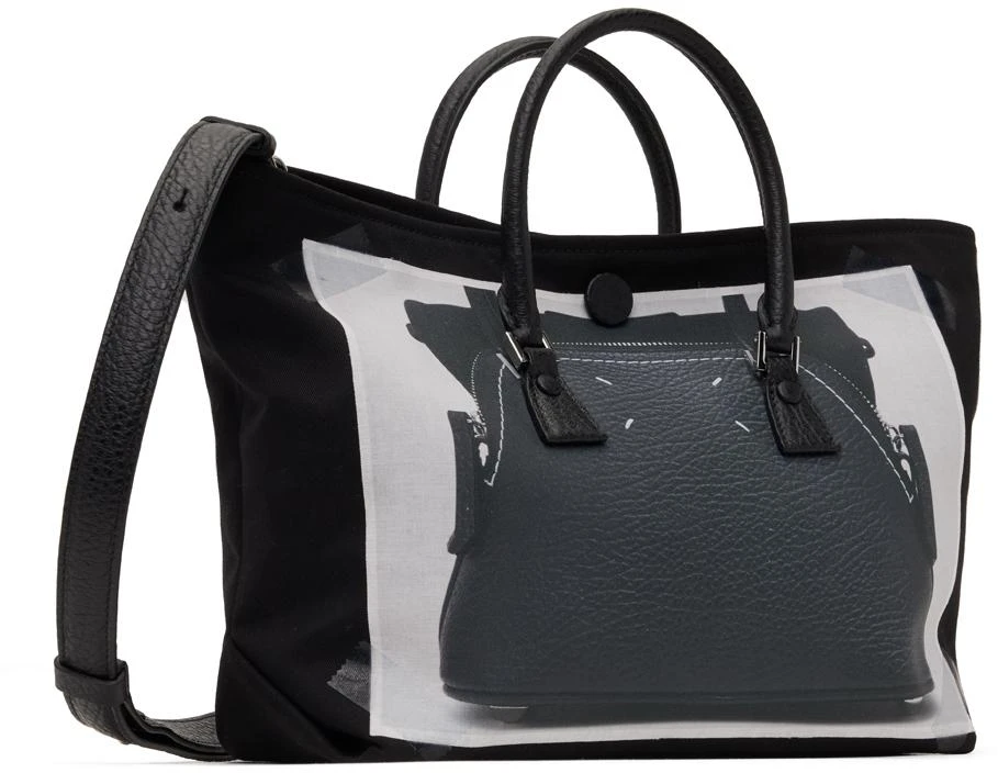 MAISON MARGIELA Black Trompe L'œil 5AC Micro Bag 3