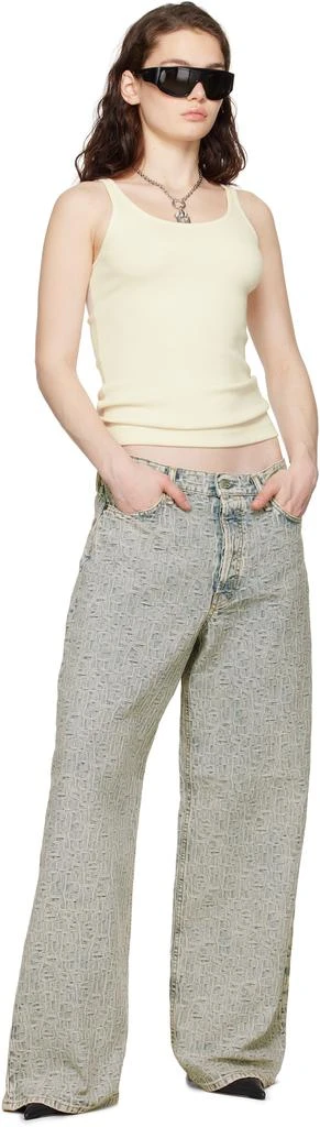 Acne Studios Blue Baggy Fit 1981F Monogram Jeans 4