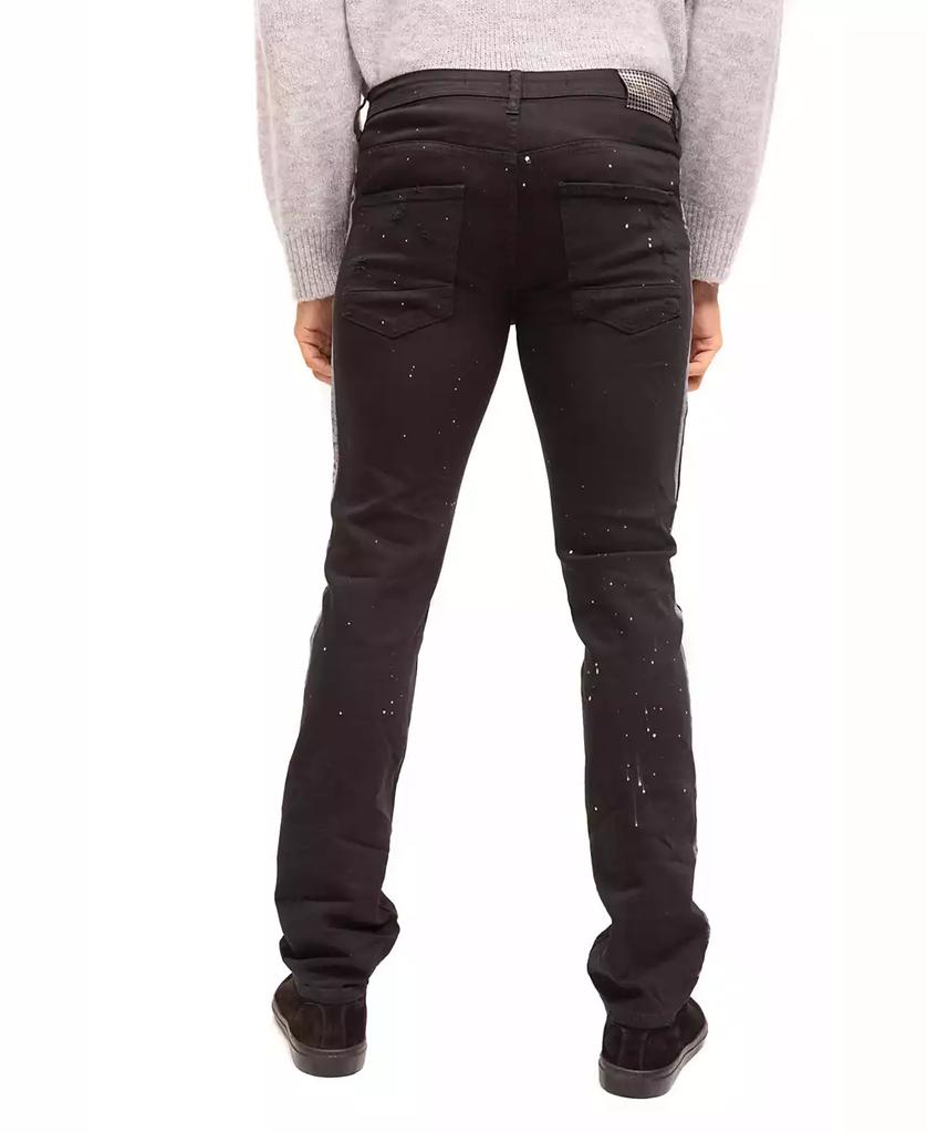 RON TOMSON Men's Modern Splattered Stripe Jeans
