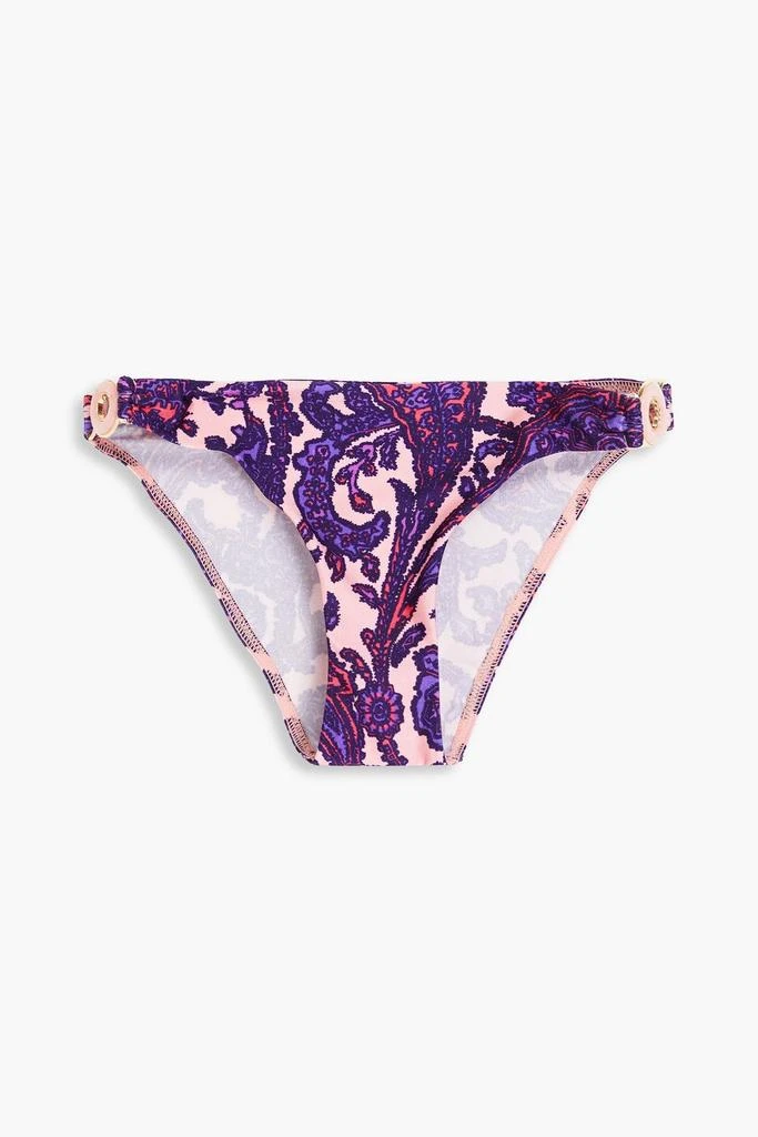 Zimmermann Tiggy embellished paisley-print low-rise bikini briefs 1
