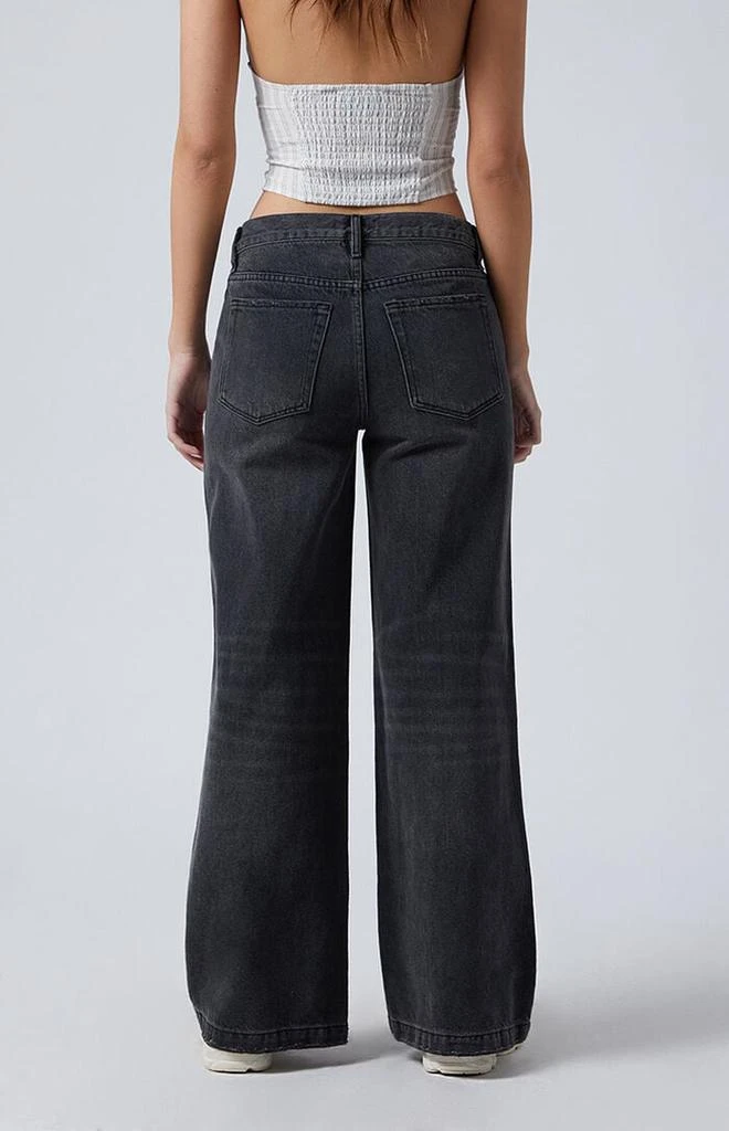 PacSun Lena Low Rise Super Baggy Jeans Black 4