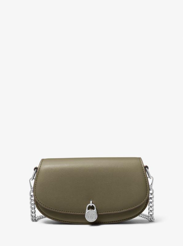 Michael Kors Mila Small Leather Convertible Crossbody Bag