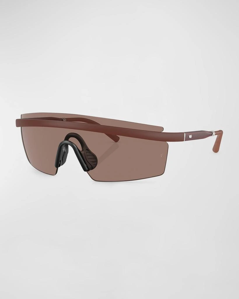 Oliver Peoples Men's R-4 Plastic Shield Sunglasses 1