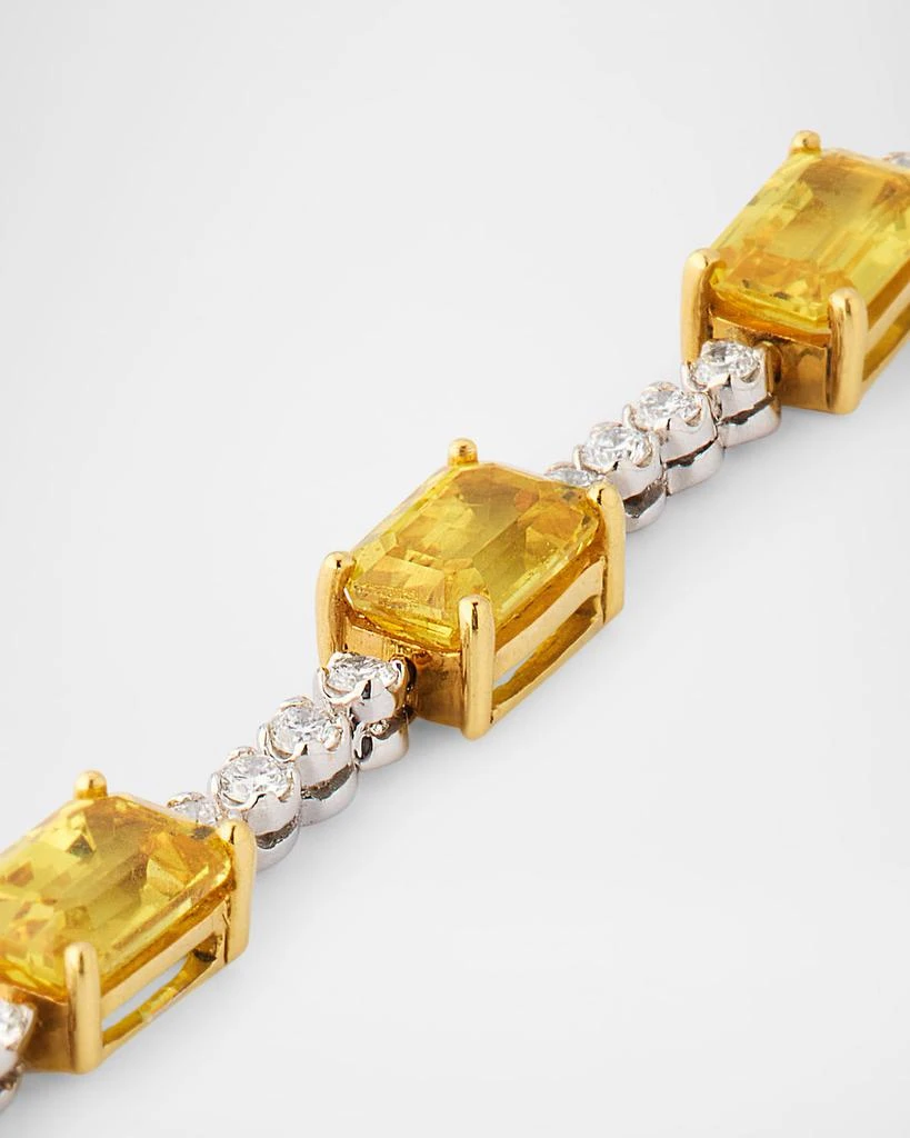 Piranesi 18K Gold Yellow Sapphire and Diamond Bracelet 3