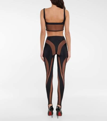 Mugler Cutout paneled bralette 3