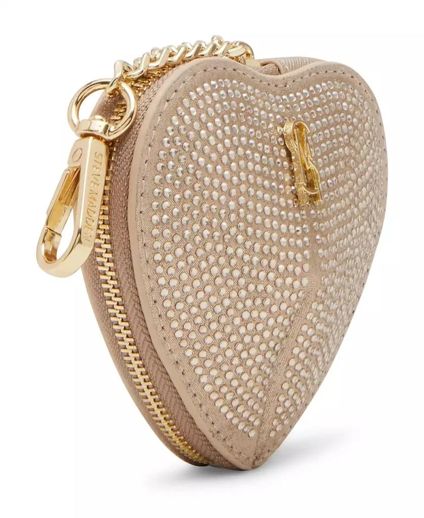 Steve Madden Boxed Zip-Around Embellished Heart Pouch & Bag Charm 6