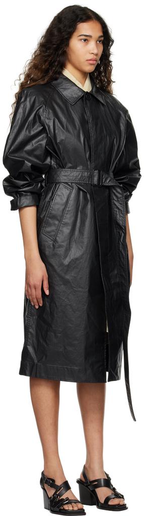 Lemaire Black Belted Rain Coat