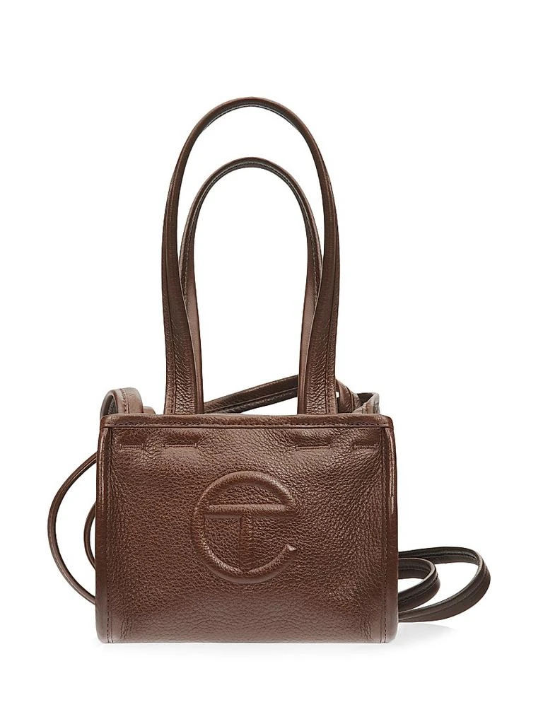 Telfar Small Pebble Leather Carry Bag 1