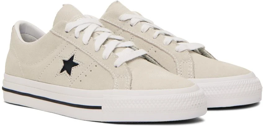 Converse Beige One Star Pro Low Sneakers 4