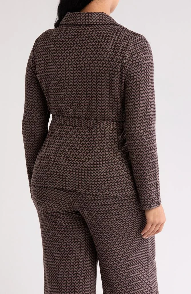 Bobeau Tie Waist Faux Wrap Top 2
