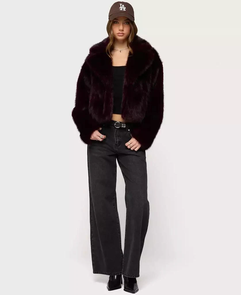 Edikted Womens Kamilah Oversized Faux Fur Coat 3
