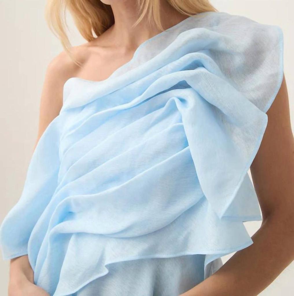 Aje Genesis Mini Dress In Sea Breeze