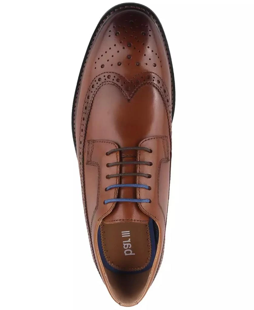 Bar III Men's Asherr Long Wing Brogue Leather Dress Shoes, Created for Macy's 3