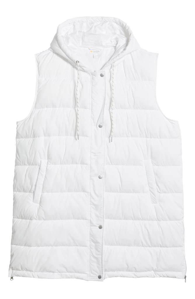 Zella Women's Long Hooded Puffer Vest 7