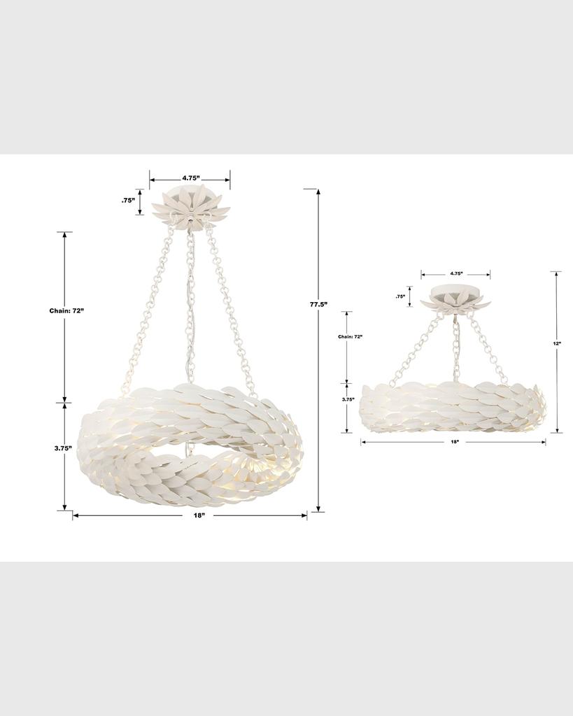 Crystorama Broche 18" Round 6-Light Chandelier