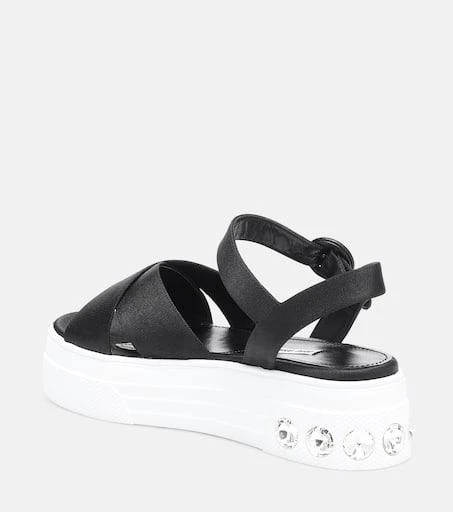 Miu Miu Embellished platform sandals 3