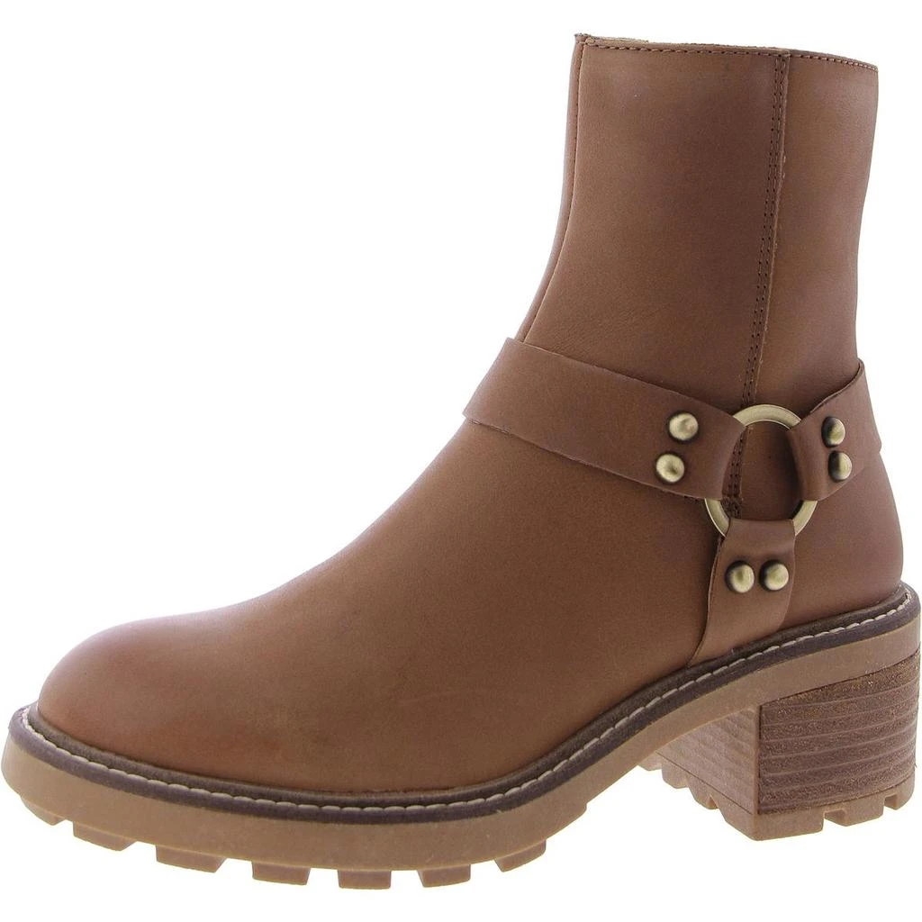 Steve Madden Cordelia Womens Leather Block Heel Ankle Boots 1