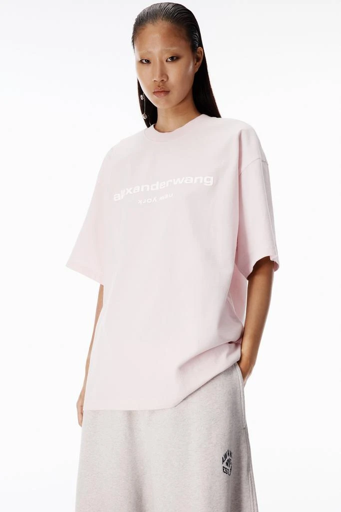 Alexander Wang Puff Logo Short Sleeve Tee