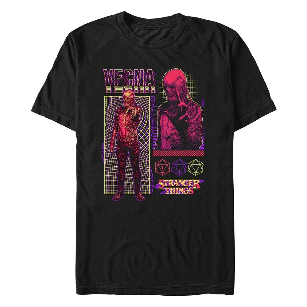 Fifth Sun Men's Stranger Things Vecna Streetwear Infographic Short Sleeves T-shirt