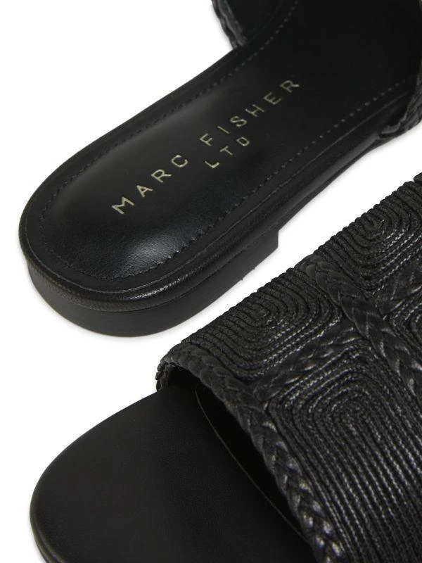 Marc Fisher Zuri Leather Slide Sandals 6