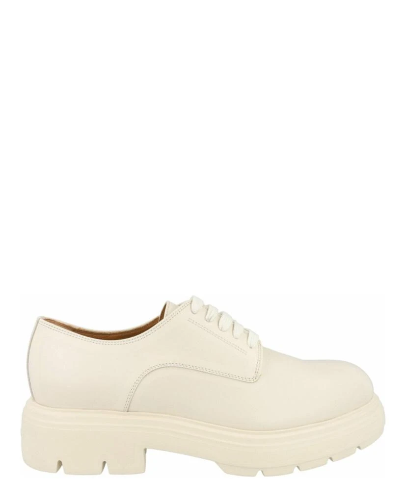 Salvatore Ferragamo Devis Leather Derby Shoes 1