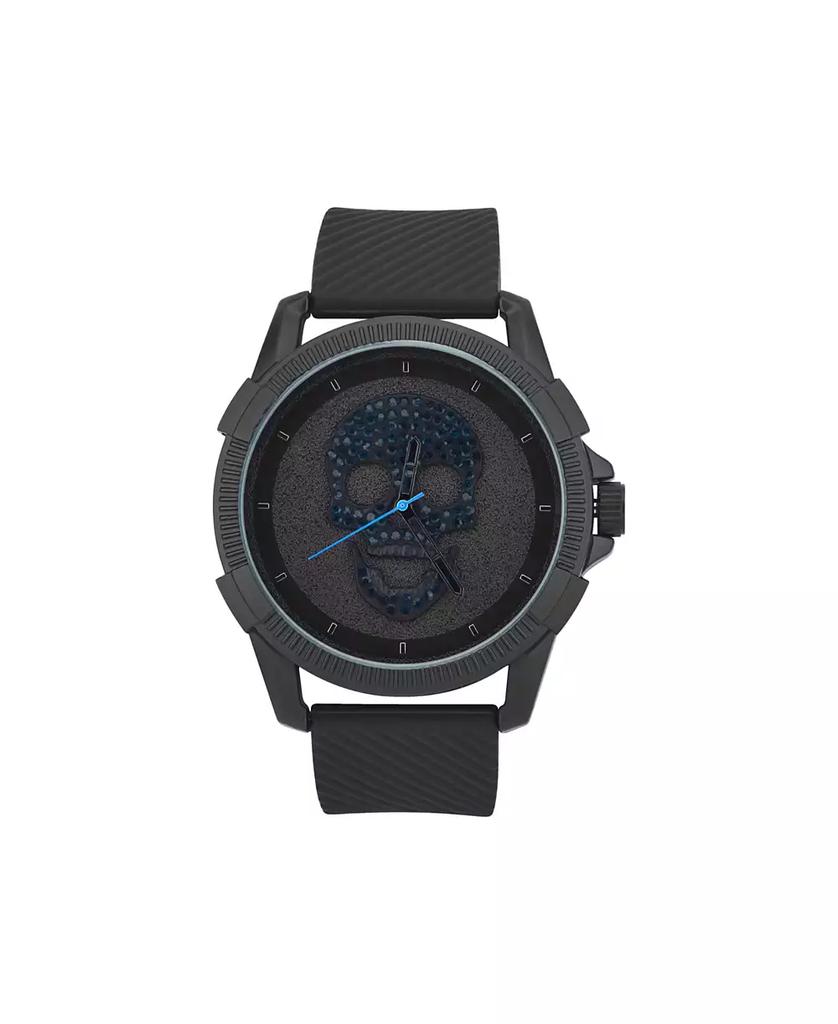 Ed Hardy Men's Black Silicone Strap Analog Watch