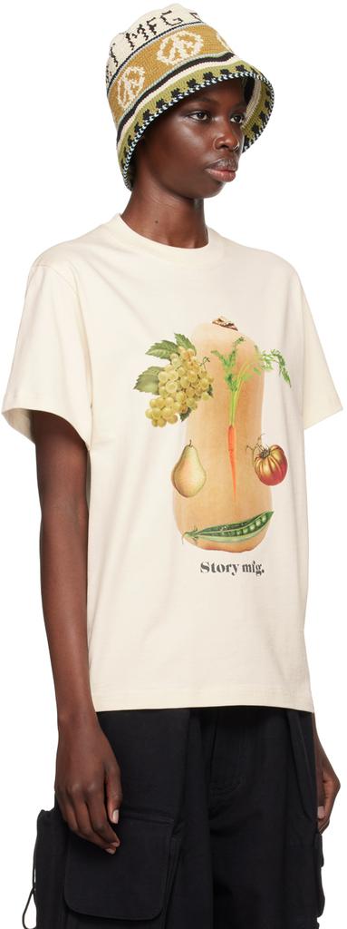 Story mfg. Beige Grateful T-Shirt