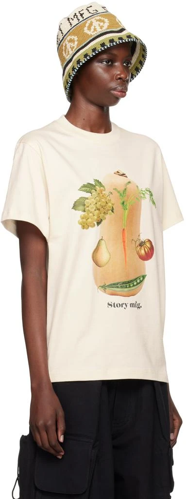 Story mfg. Beige Grateful T-Shirt 2
