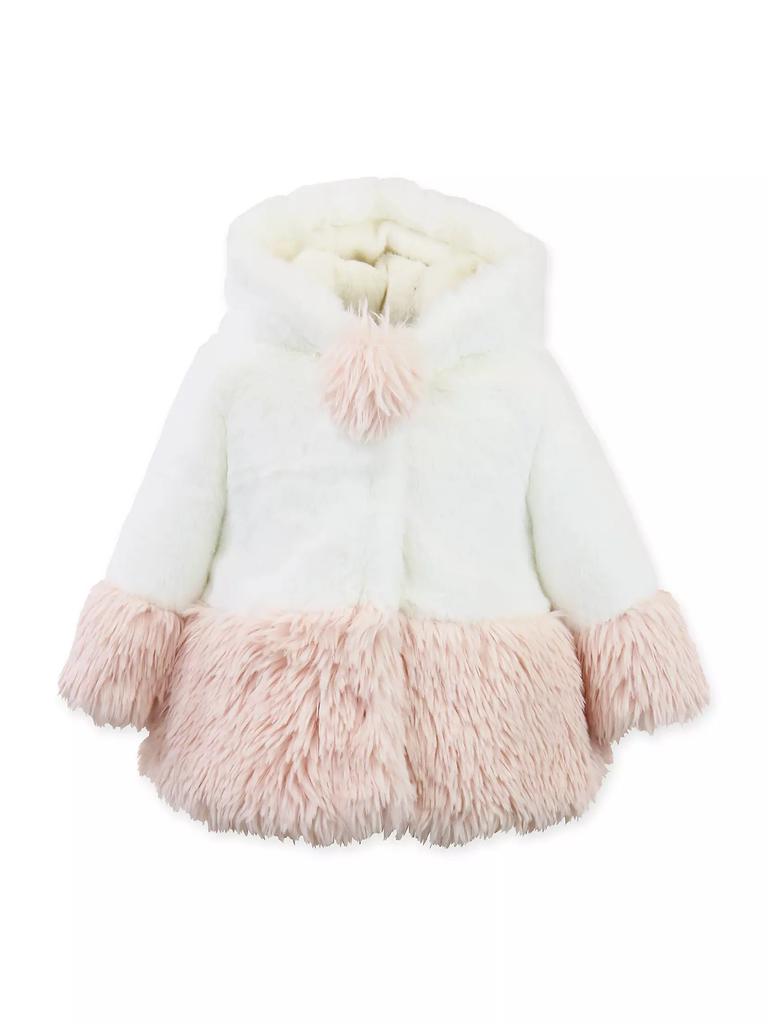 Widgeon Baby Girl's & Little Girl's Faux Fur Shag Contrast Coat