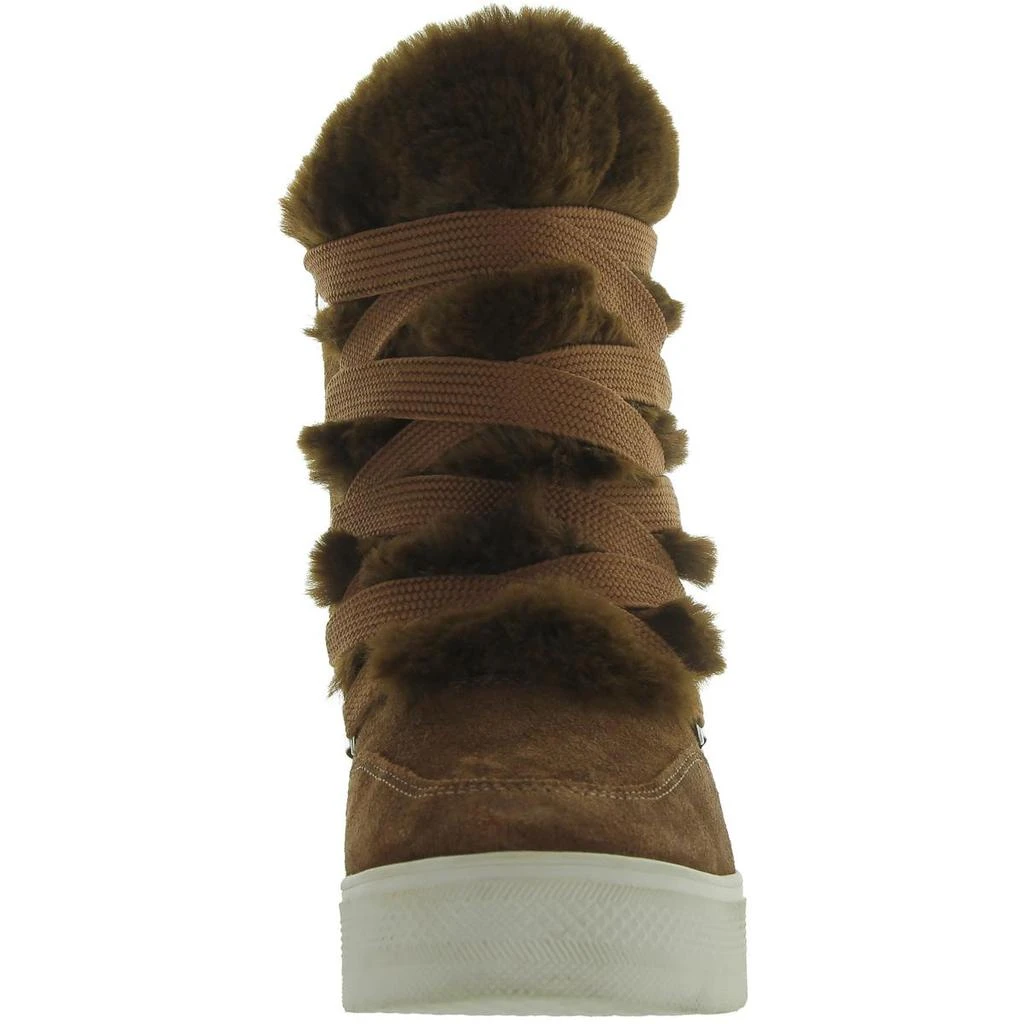 Steve Madden Womens Faux Suede Faux Fur Winter & Snow Boots 3