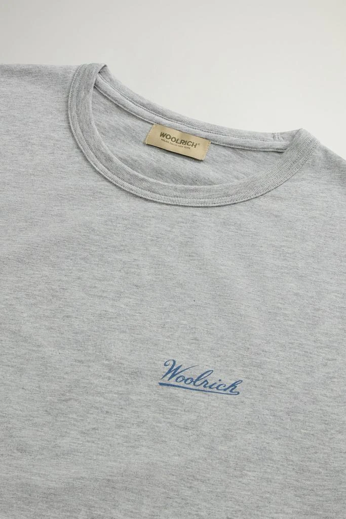 Woolrich Pure Cotton T-Shirt with Logo - Men - Purple 6