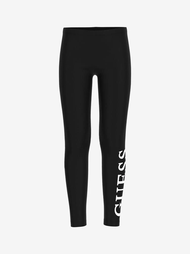 GUESS Guess Girls Logo Leggings in Black 1