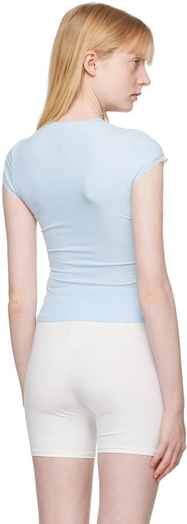SKIMS Blue Soft Lounge Lace T-Shirt 3