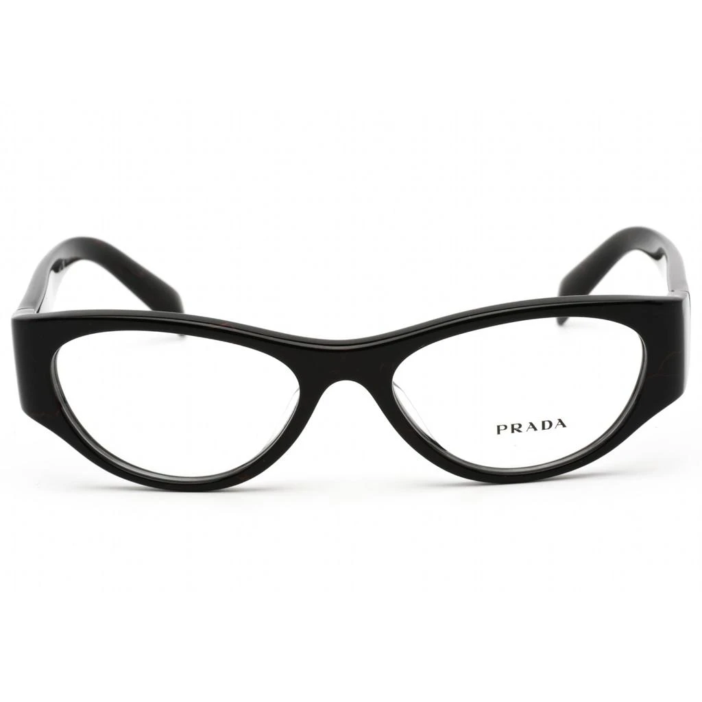 Prada Prada Women's Eyeglasses - Black Cat Eye Plastic Frame Clear Lens | 0PR 06ZV 11F1O1 2