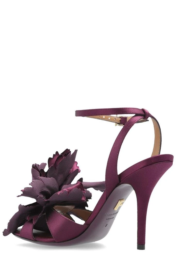 Salvatore Ferragamo Ferragamo EFlower Embellished High Heel Sandals 3
