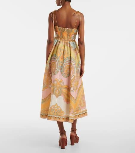 knee length dresses for ladies Tailored Linen Bustier Maxi Dress