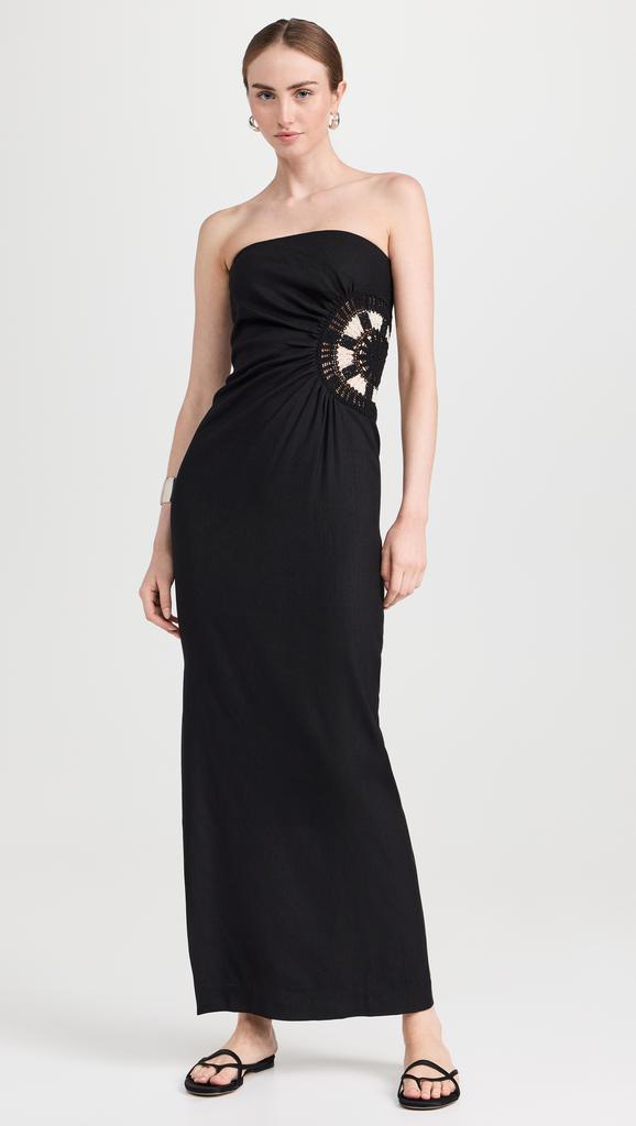 SIR. Dorian Strapless Midi Dress