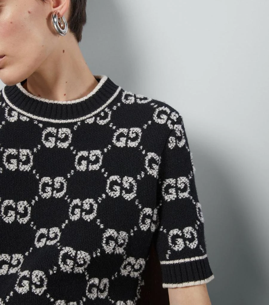 Gucci Wool Short-Sleeve Sweater 3